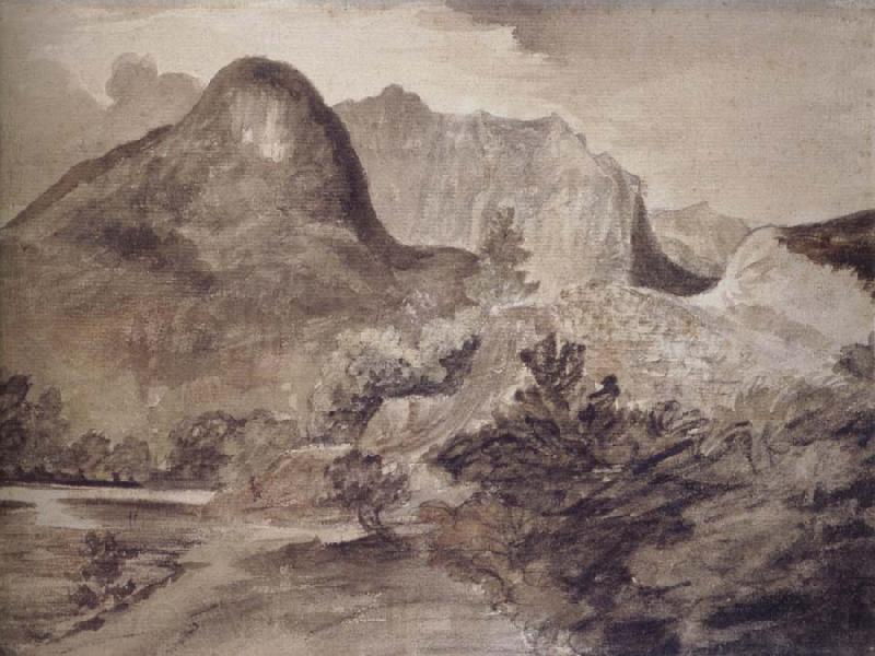 John Constable The Castle Rock,Borrowdale